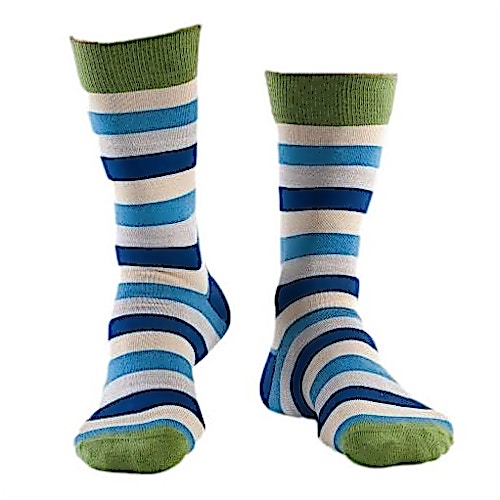 Doris & Dude Stripe Print Socks Multi